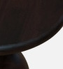 Bronte Solid Wood End Table In Sandblasted Dark Teak  Finish