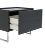 Bronx Plus Bedside Table In Dark Grey Colour