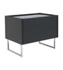 Bronx Plus Bedside Table In Dark Grey Colour