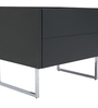 Bronx Plus Bedside Table In Dark Grey Colour