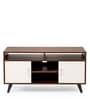 Bronx Tv Unit In Smoked Walnut & Beige Finish