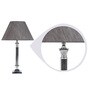 Madison Bronze Fabric Shade Night Lamp With Metal Base