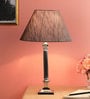 Madison Bronze Fabric Shade Night Lamp With Metal Base