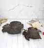 Bronze Finished Maple Platter Set