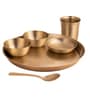 Bronze Meal Dinner Thali Set of 6 Pieces 11.7 Inch (Weight- 1400 Gm)