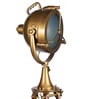 Bronze Metal Shade Tripod Floor Lamp With Brown Base