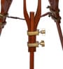 Bronze Metal Shade Tripod Floor Lamp With Brown Base