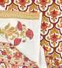 Bronze Mist Madhuban Floral Waffle Cotton 250 GSM Bath & Hand Towel Set