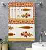 Bronze Mist Madhuban Floral Waffle Cotton 250 GSM Bath & Hand Towel Set