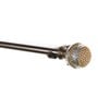 Bronze Powder Coated Iron Curtain Rod (84 to 144 Inches) With Bracket