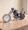 Bronze-Toned & White Bike Table Curio Showpiece Bronze-Toned & White Bike Table Curio Showpiece