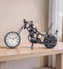 Bronze-Toned & White Bike Table Curio Showpiece Bronze-Toned & White Bike Table Curio Showpiece