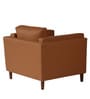Brookly Leatherette 1 Seater Sofa In Tan Colour