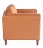 Brookly Leatherette 1 Seater Sofa In Tan Colour