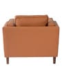 Brookly Leatherette 1 Seater Sofa In Tan Colour