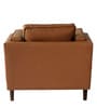 Brookly Leatherette 1 Seater Sofa In Tan Colour
