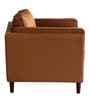 Brookly Leatherette 1 Seater Sofa In Tan Colour