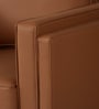 Brookly Leatherette 1 Seater Sofa In Tan Colour