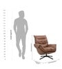 Brooklyn 1 Seater Sofa Chair In Brown Color