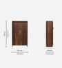 Brooklyn 2 Door Tall Shoe Cabinet In Brown Maple Finish