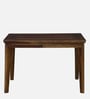Brookwood Sheesham Wood 4 Seater Dining Table In Scratch Resistant Provincial Teak Finish.