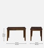 Brookwood Sheesham Wood 4 Seater Dining Table In Scratch Resistant Provincial Teak Finish.