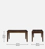 Brookwood Sheesham Wood 6 Seater Dining Table In Scratch Resistant Provincial Teak Finish.