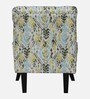 Broomedge Fabric Full Back Lounge Chair In Abstract Olive Print