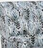 Broomedge Fabric Full Back Lounge Chair In Abstract Teal Print