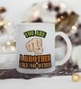Brother Like No Other Frosted White 350 ml Glass Coffee Mug
