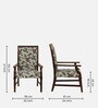 Brotton Sheesham Wood Arm Chair In Provincial Teak Finish