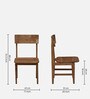 Brovst Acacia Wood 4 Seater Dining Set In Natural Finish