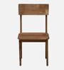 Brovst Acacia Wood 4 Seater Dining Set In Natural Finish