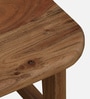 Brovst Acacia Wood 4 Seater Dining Set In Natural Finish