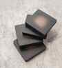 Brown & Black Acacia Wood (Set of 4) Coasters
