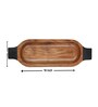 Brown & Black Acacia Wood Appetizer Platter
