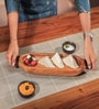 Brown & Black Acacia Wood Appetizer Platter