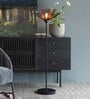 Brown & Black Iron Torchiere Floor Lamp with Iron Base