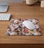Brown & Black Shade Leather Rectangle Mousepad