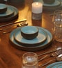 Brown & Blue Dinner Set of 20