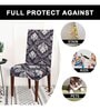 Multicolor Traditional Polyester Blend 14x38 Inches Chair Covers (Set of 4)