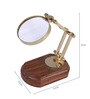 Brown & Gold Table Top Magnifying Glass