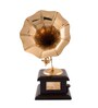Brown Brass Music Decorative Gramophone Showpiece