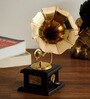 Brown Brass Music Decorative Gramophone Showpiece