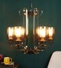 Brown & Gold Iron Chandelier