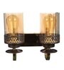 Brown & Gold Iron Wall Lights