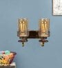 Brown & Gold Iron Wall Lights