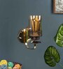 Brown & Gold Iron Wall Lights