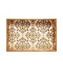 Brown & Gold MDF Wood Abstract  Rectangle Serving Tray