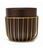 Brown & Gold Metal Floor Planter